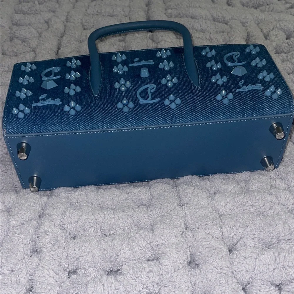 Christian Louboutin Denim Blue Tote